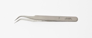 Tweezers Anti-Magnetic Stainless Steel - No.7 Fine Point, Curved
