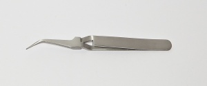 Tweezers Anti-Magnetic Stainless Steel - No.7 Fine Point, Curved Cross Locking