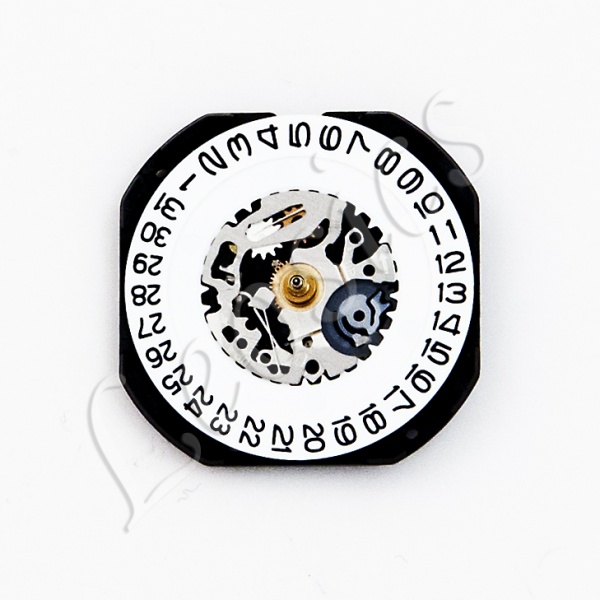 Seiko 7N35 Quartz Watch Movement, Date at 3 