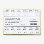 Flanged Springbars, 1.50mm, Stainless Steel, Assortment of 120