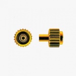 Pocket Watch Crown With Pusher, Gold - Da 4.50, Tap 0.90, Db 3.20, L2.70