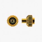 Pocket Watch Crown With Pusher, Gold - Da 5.00, Tap 0.90, Db 3.05, L2.70