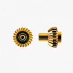 Pocket Watch Crown With Pusher, Gold - Da 5.00, Tap 0.90, Db 3.10, L2.40