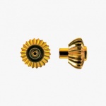 Pocket Watch Crown With Pusher, Gold - Da 7.25, Tap 0.90, Db 4.10, L3.90