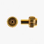 Pocket Watch Crown With Pusher, Gold - Da 4.00, Tap 0.90, Db 2.80, L2.50