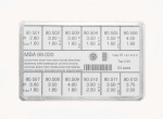 Waterproof Domed Crowns, Tap 0.90, Stainless Steel, High and Low Dome, Assortment of 24 (99.020)